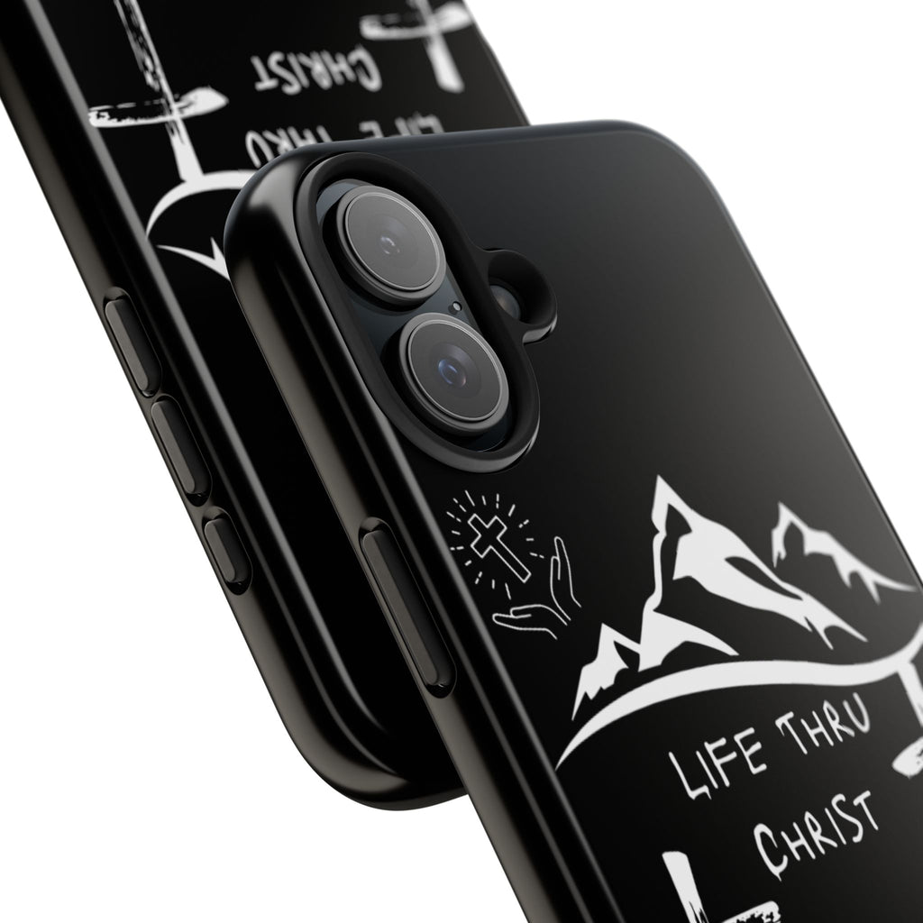 Life Thru Christ Black Phone Case