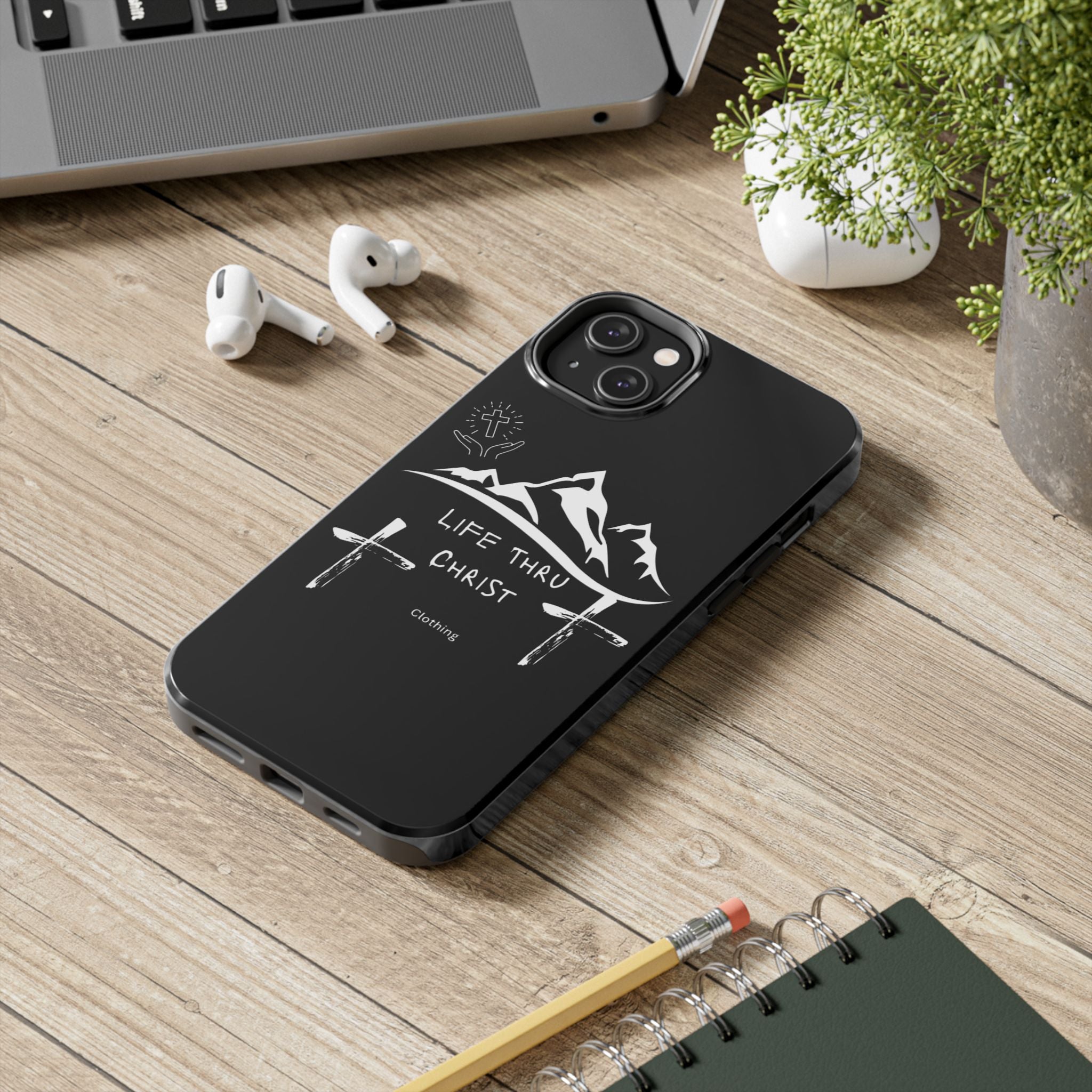 Life Thru Christ Black Phone Case
