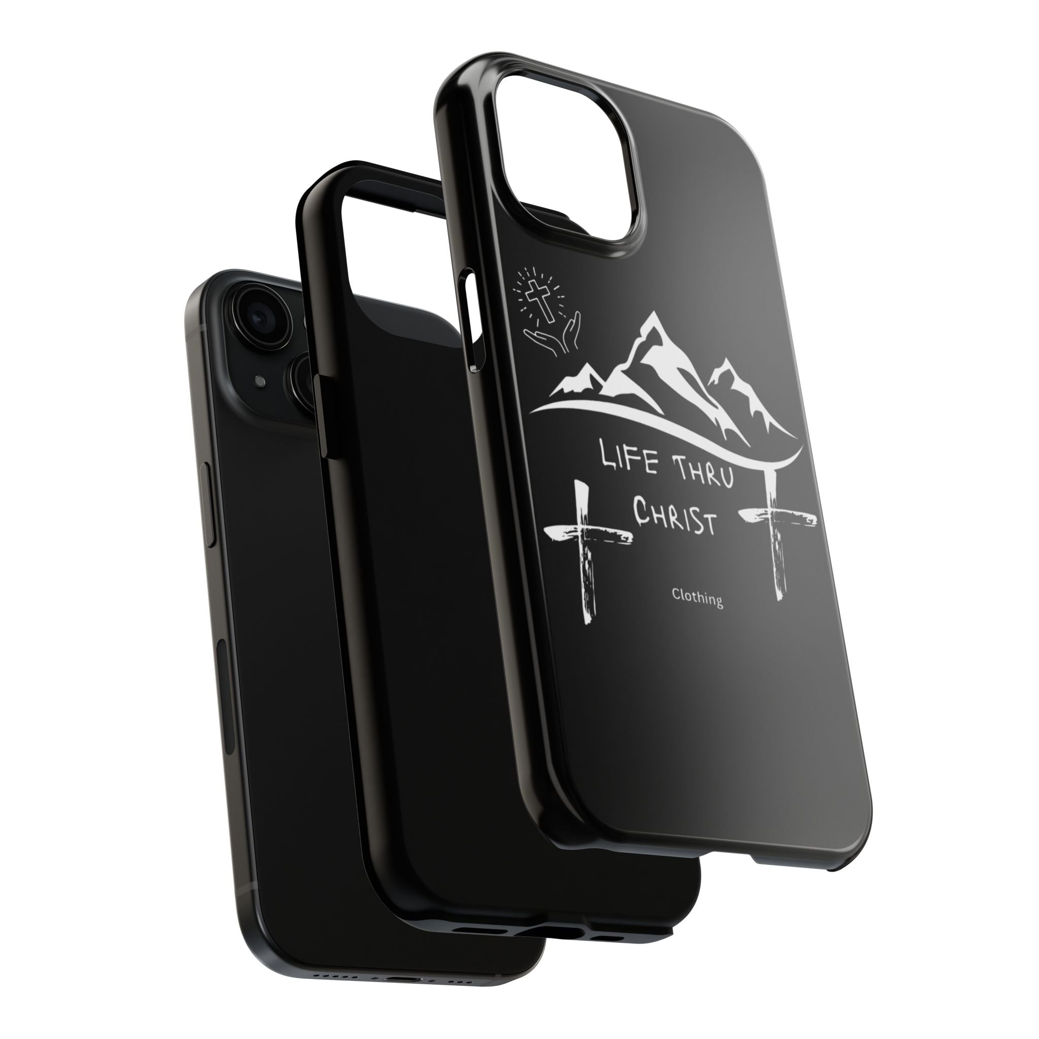 Life Thru Christ Black Phone Case