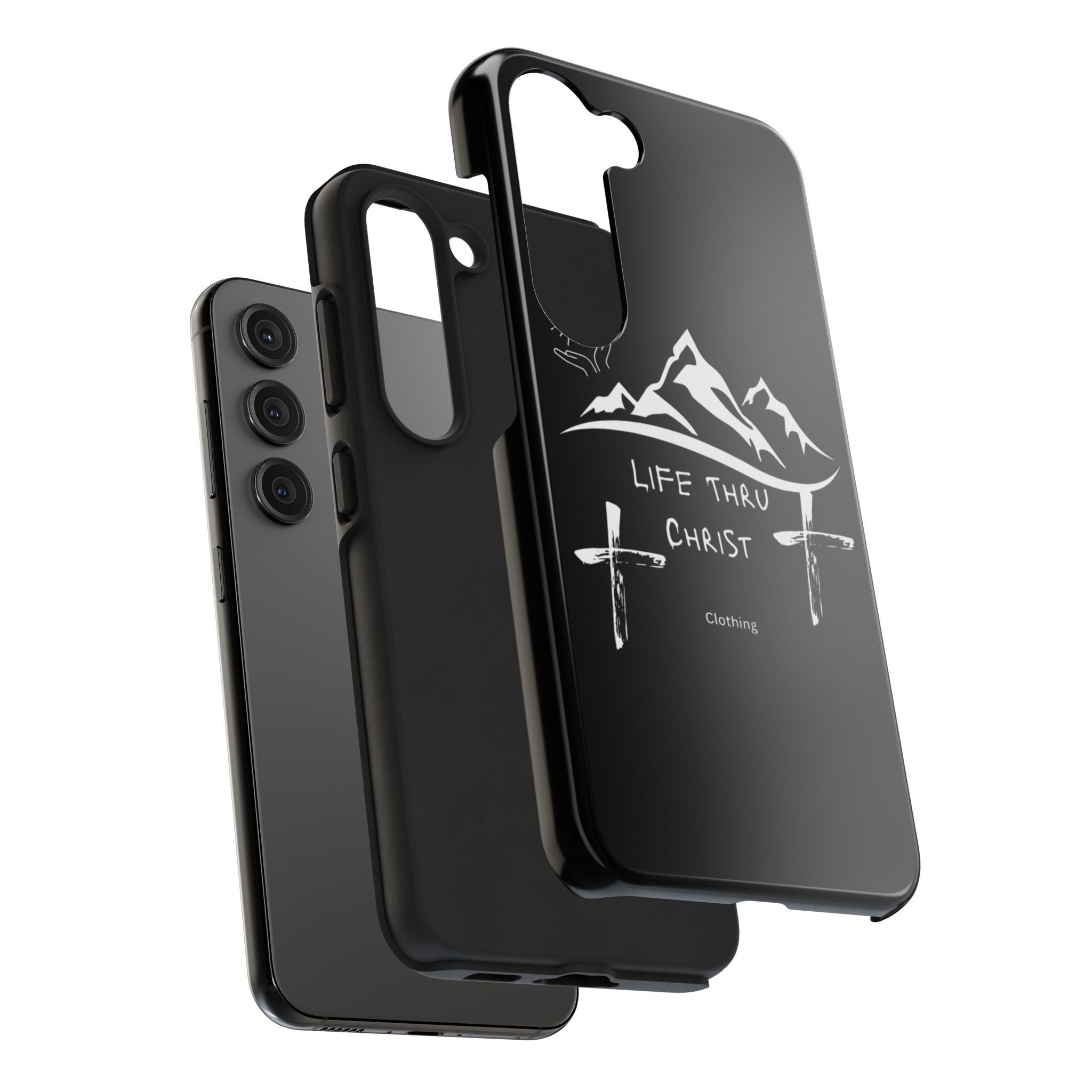 Life Thru Christ Black Phone Case
