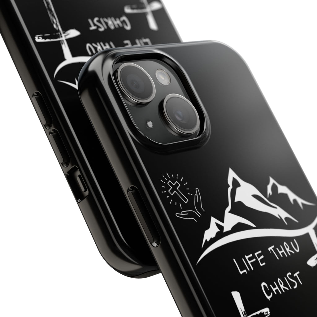 Life Thru Christ Black Phone Case