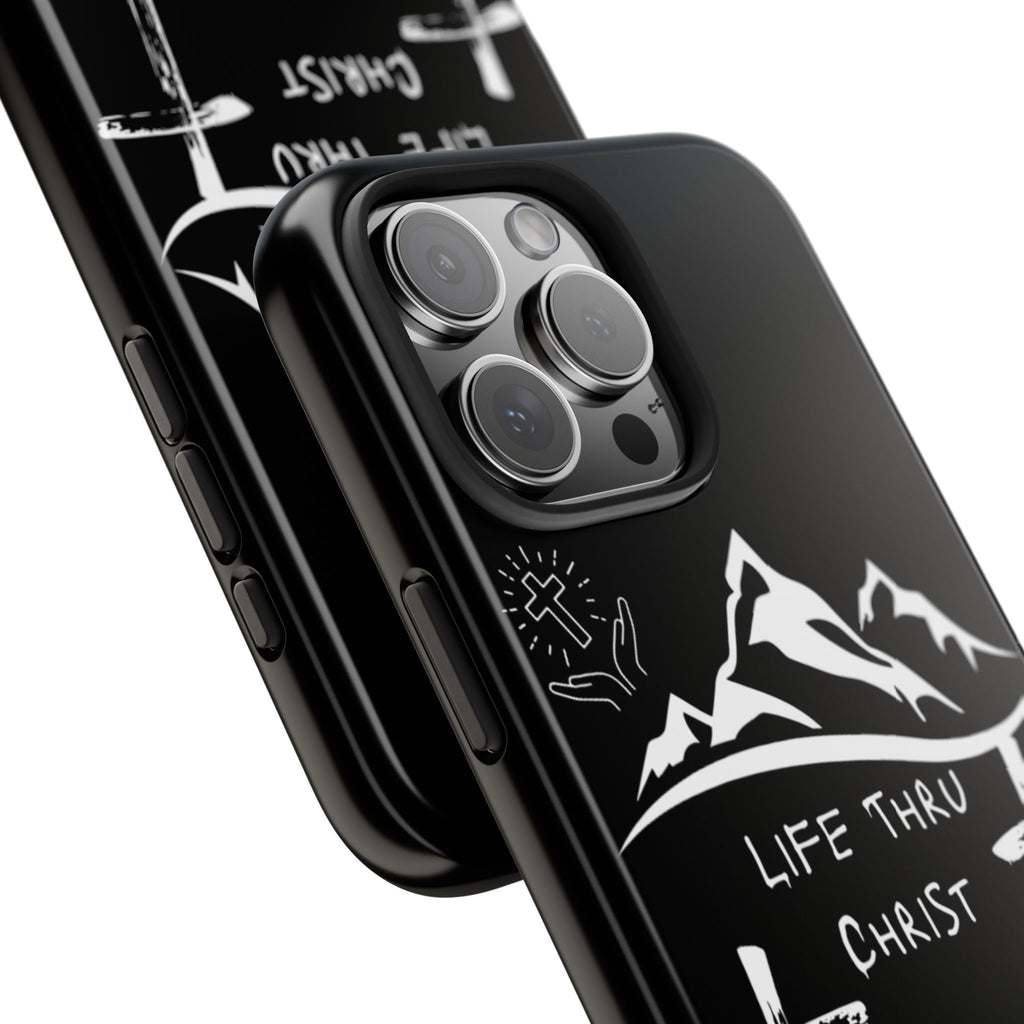 Life Thru Christ Black Phone Case