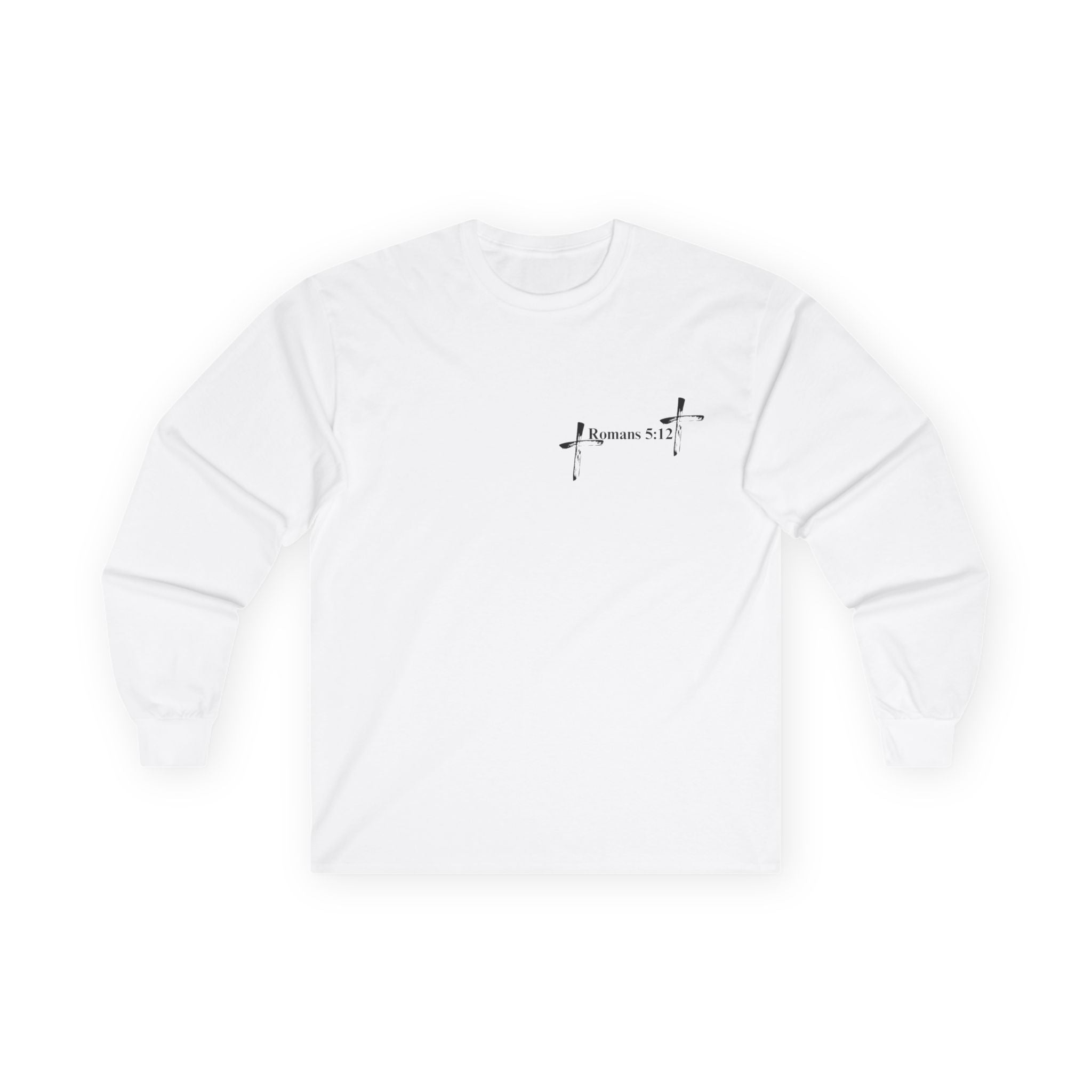 Life Thru Christ Romans 5:12 Long Sleeve Tee