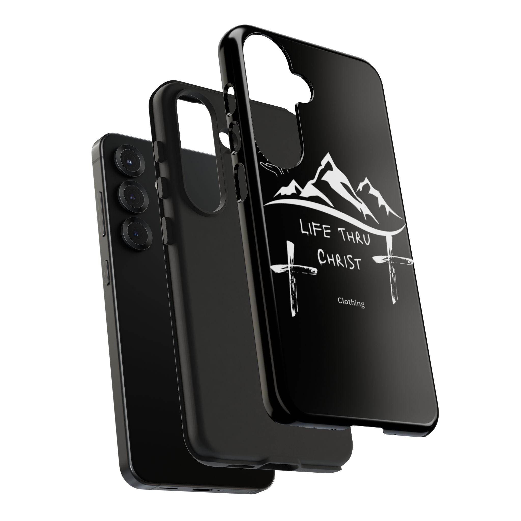 Life Thru Christ Black Phone Case